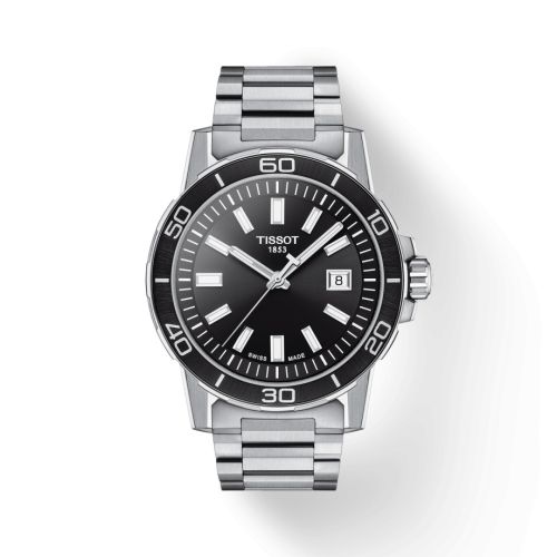 Tissot Supersport Stainless Steel / Black / Bracelet